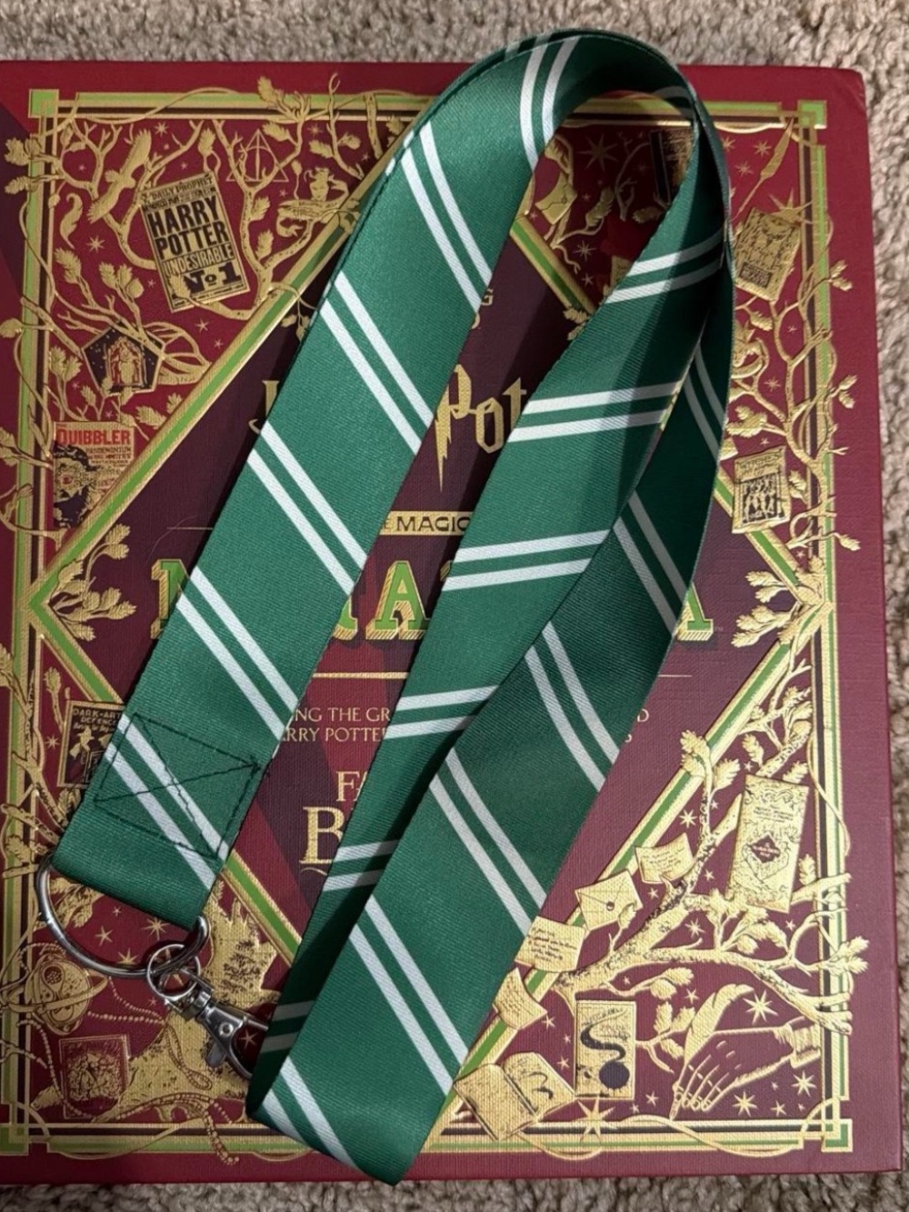 Slytherin house lanyard